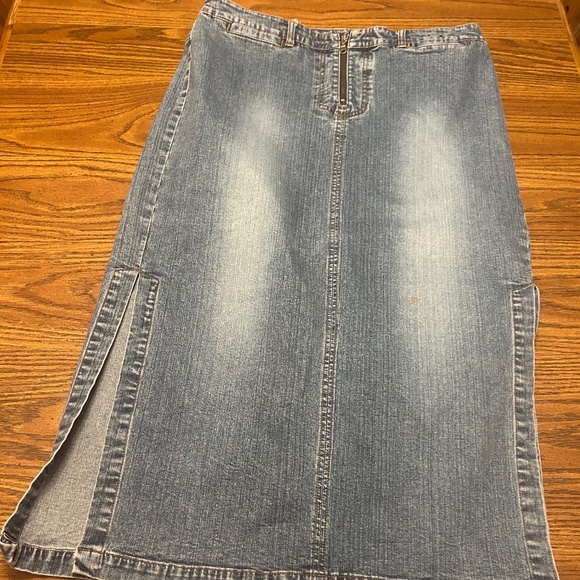 Jean skir maxi with slits on the sides, size 18 - Picture 1 of 9